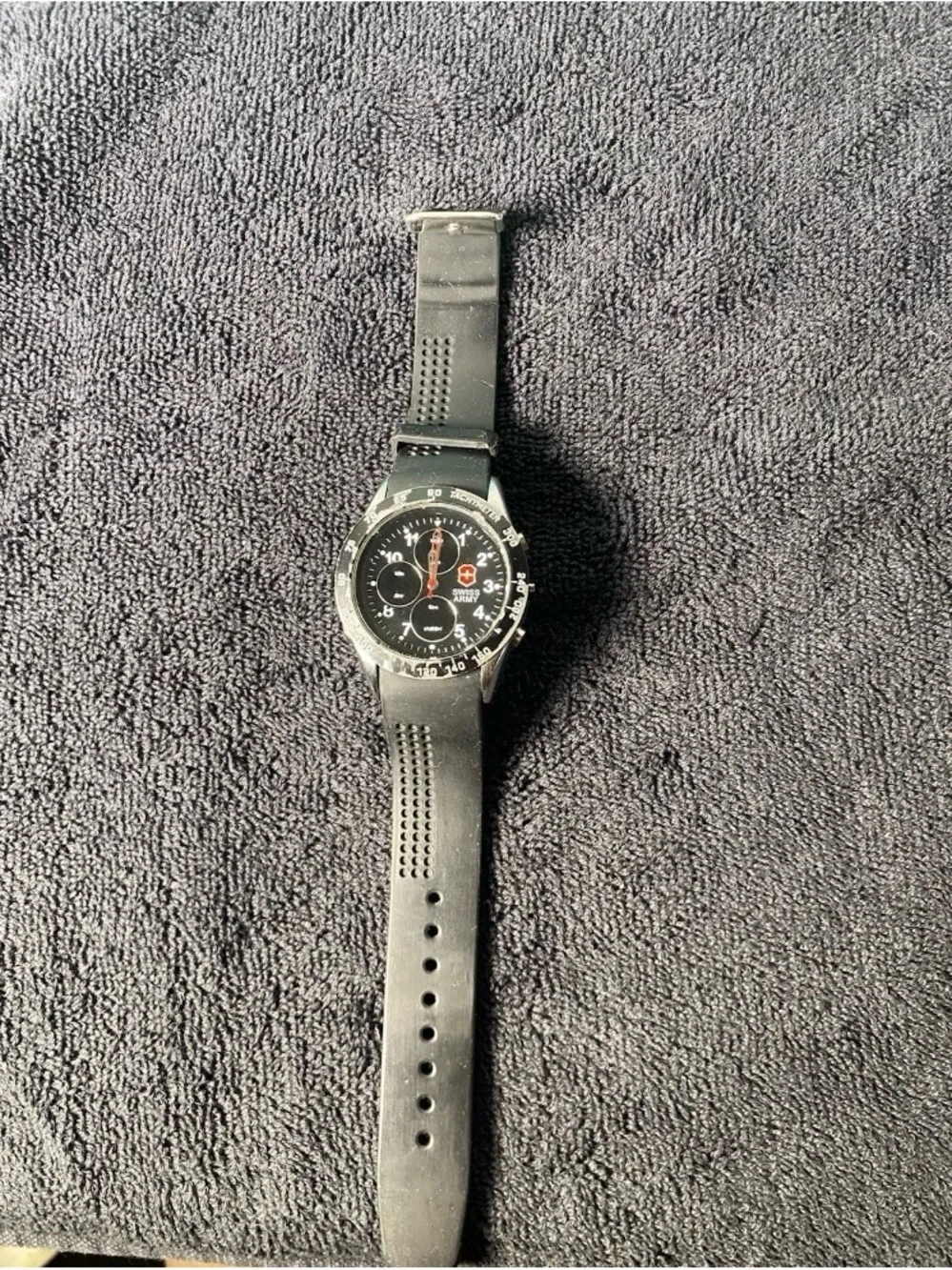 Victorinox Swiss Army chronograph watch Black Untested